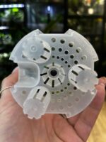 Doniczka oddychająca samonawadniająca mleczna 12cm - obrazek 4