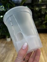 Doniczka oddychająca samonawadniająca mleczna 12cm - obrazek 7
