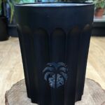 Osłonka na wysoką oddychającą doniczkę 12cm czarna