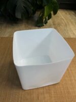 Doniczka samonawadniająca kwadratowa do hydroponiki biała 18 cm - obrazek 7