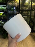 Biała elegancka osłonka na rośliny 16 cm – lekka i odporna