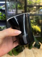Doniczka samonawadniająca do hydroponiki z knotem 7,5cm - czarna